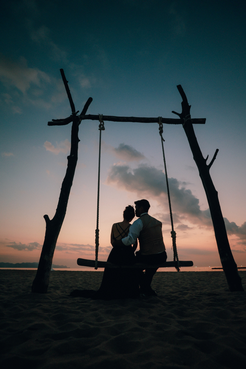 夕日ヶ浦で洋装撮影