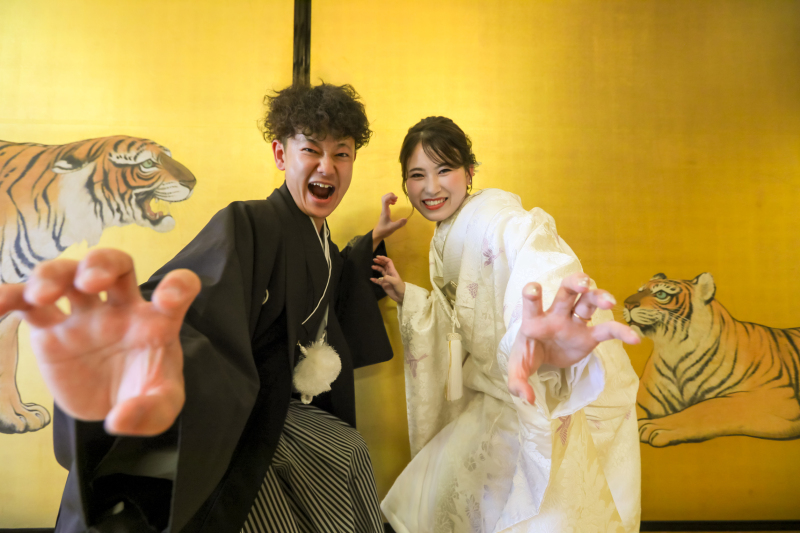 金戒光明寺でガオー!のポーズ♪