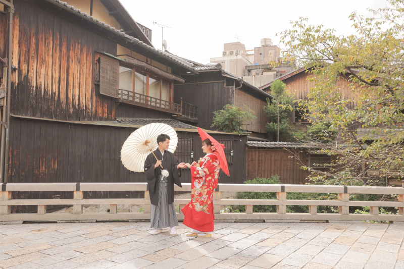 自然も京都の街並みも!祇園ロケーション