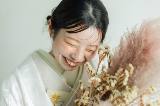 白無垢ベージュコーディネート♡