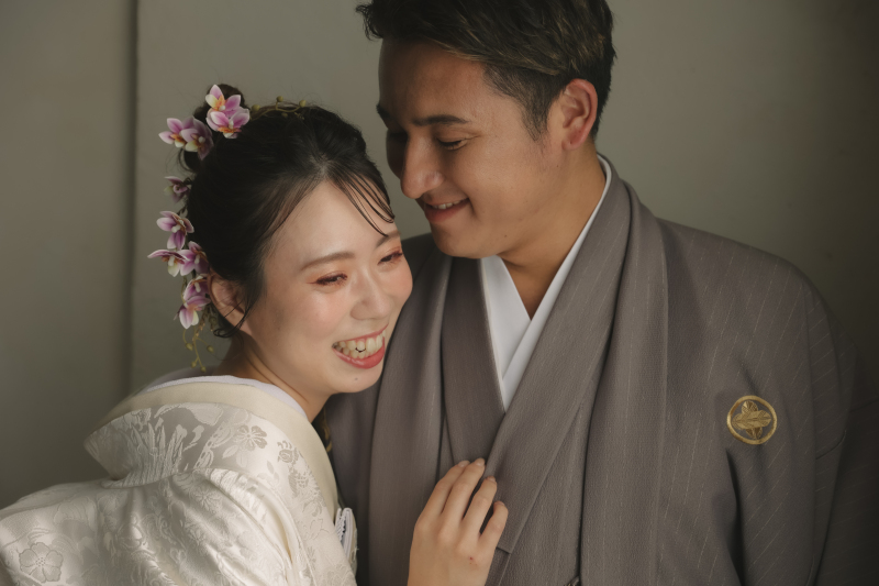 ハウススタジオで洋装も和装も