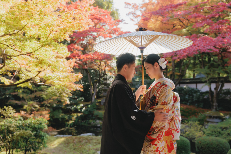美しい泉涌寺で和装ロケーション