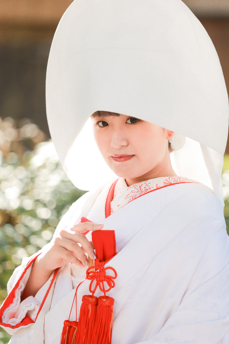 白無垢綿帽子で「祇園」ロケーション^^