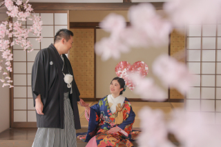 屋内庭園で桜サク1日