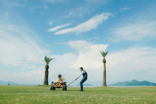 京都からすぐ！マイアミ浜でのリゾートウェディングフォト