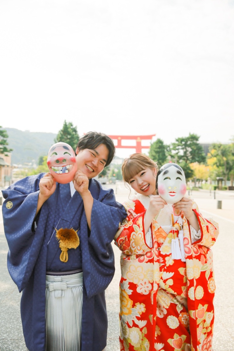 平安神宮で楽しさいっぱいの前撮り撮影!