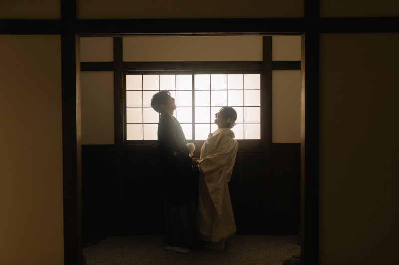 屋内庭園スタジオで2着撮影！