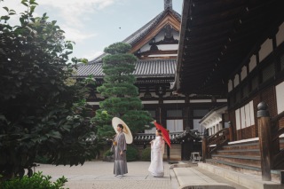 ご祈祷からスタートする、金戒光明寺での和装フォト