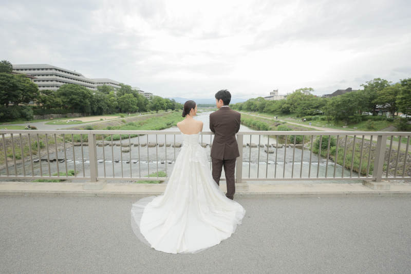 京都らしい鴨川にて