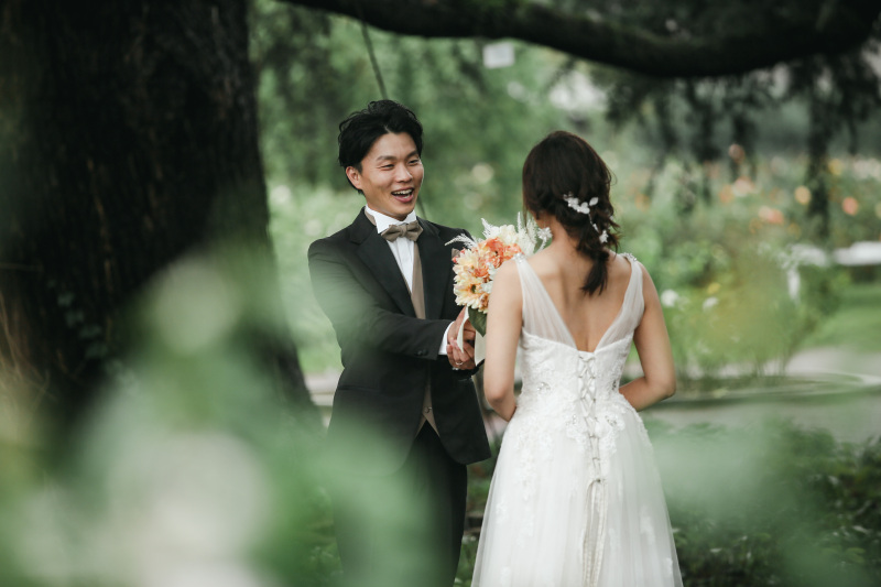 雨の日の植物園ロケーション
