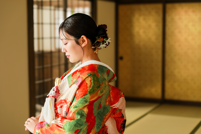 お茶目な撮影を屋内庭園で♪