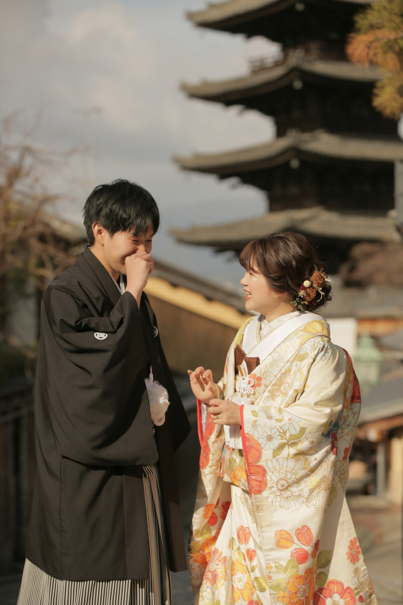 八坂ロケで京都を満喫&屋内庭園で桜を先取り撮影♡
