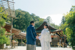 1日で2着、世界遺産と鴨川でウエディングフォト
