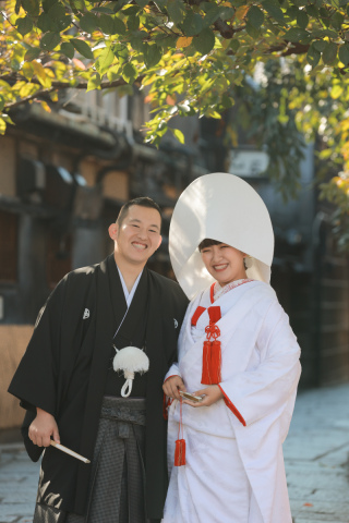白無垢綿帽子で「祇園」ロケーション＾＾