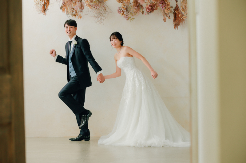 和装は外で、洋装はスタジオで!