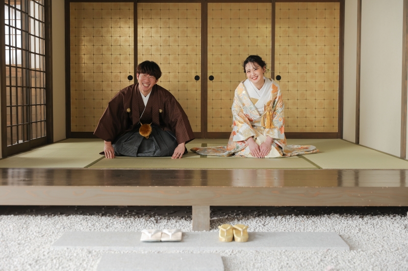 屋内庭園+鴨川ロケーションで和装も洋装も♪