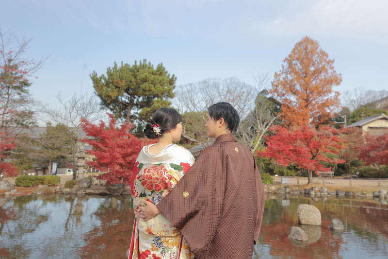 今がチャンス!秋の撮影予約が埋まってきています!(和装円山公園ロケーション)