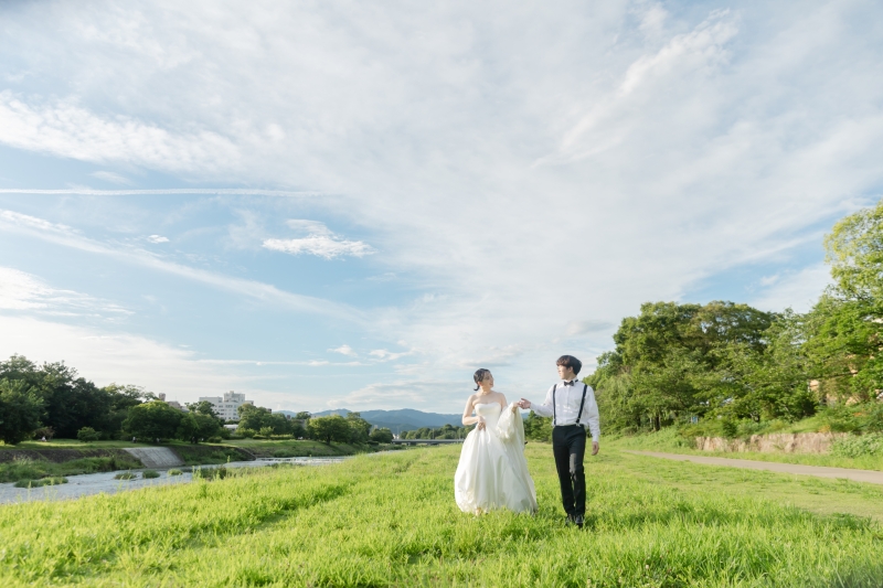 屋内庭園+鴨川ロケーションで和装も洋装も♪