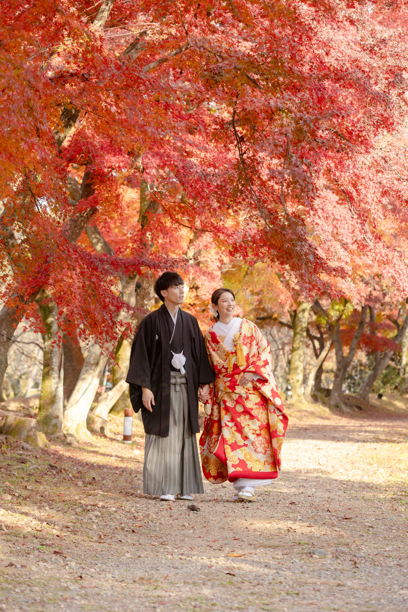 秋色の大覚寺で