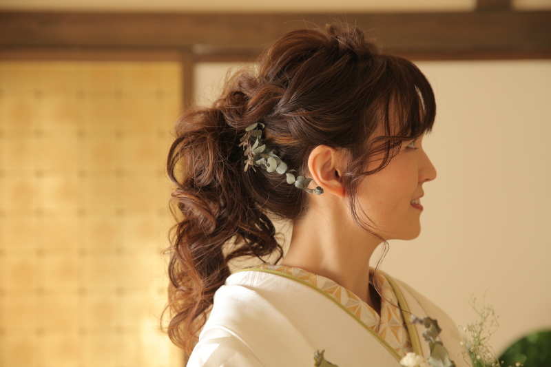 白無垢ヘアアレンジ