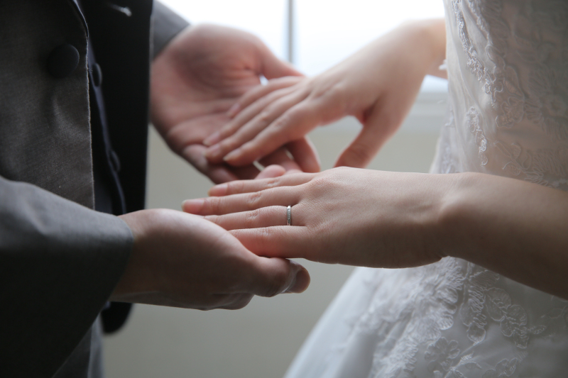 2人きりの教会の様...! 京都スタジオでの撮影