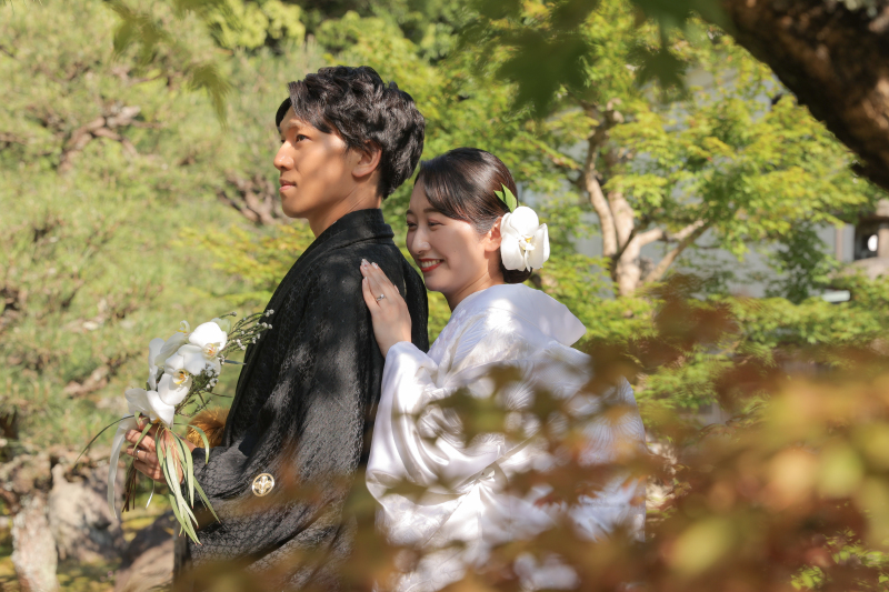 白無垢で金戒光明寺^^