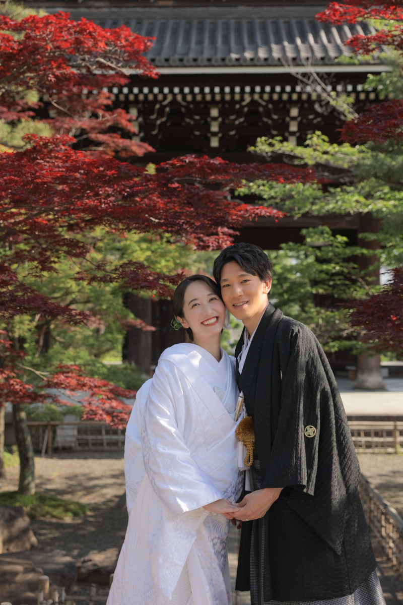 白無垢で金戒光明寺^^