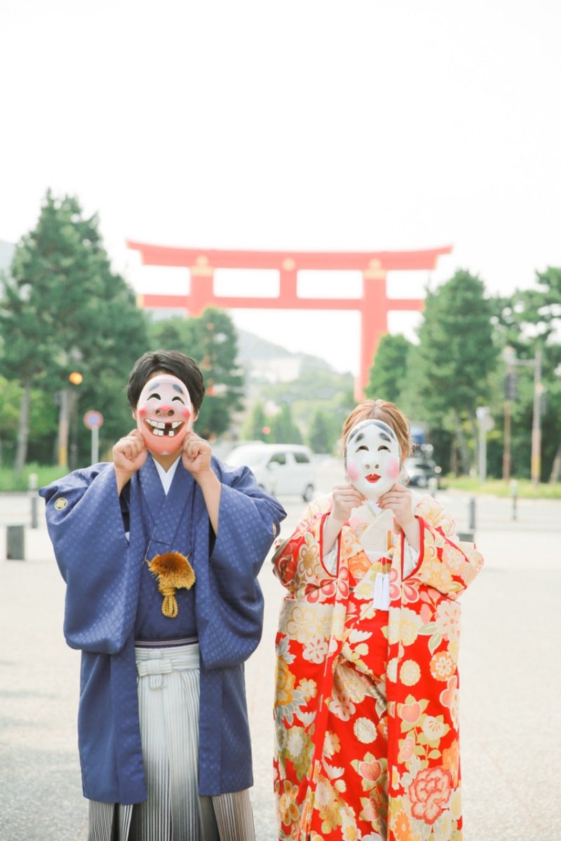 平安神宮で楽しさいっぱいの前撮り撮影!