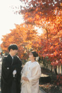 京都の紅葉を堪能しながらの前撮り撮影♪