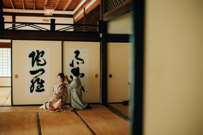 秋の立本寺で