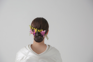 華やかつるっとシニヨン