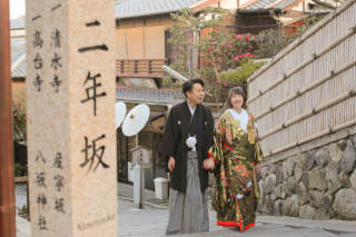 冬の八坂ロケーション♪幸せの吐息と共に・・・