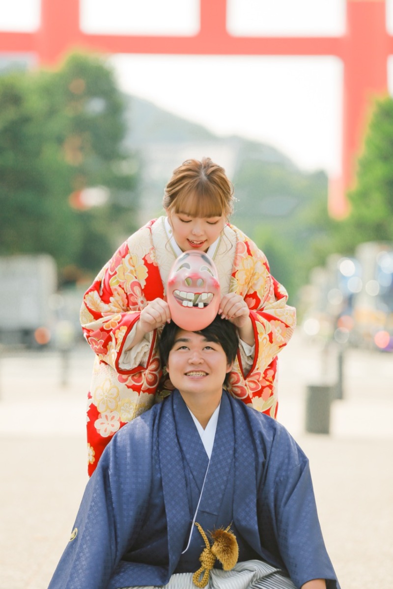 平安神宮で楽しさいっぱいの前撮り撮影!