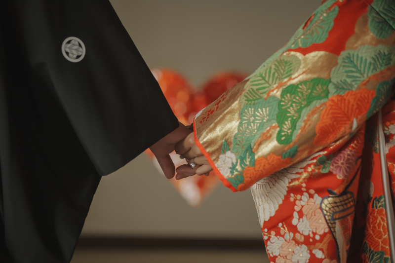 白無垢と色打ち　和を着こなす1日