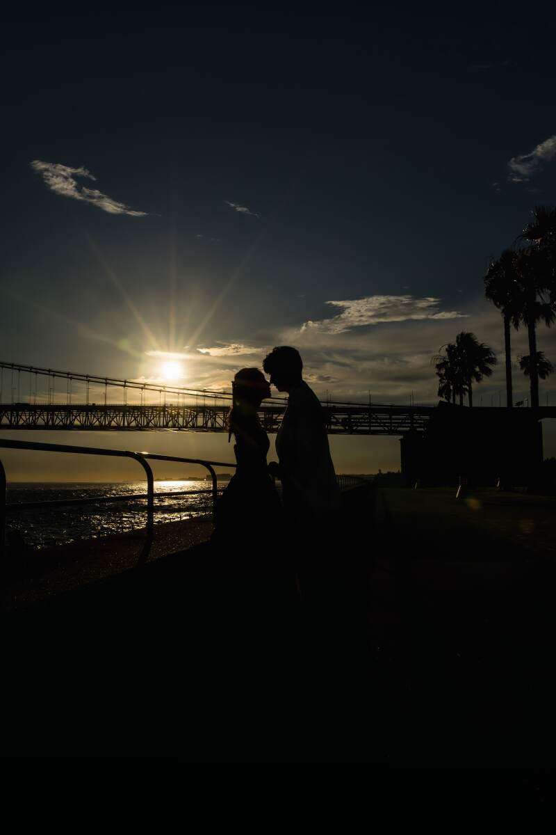 空と海と夕暮れ