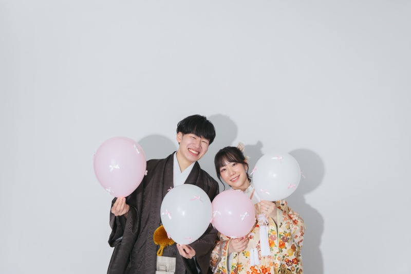 無地の背景で自由に撮影