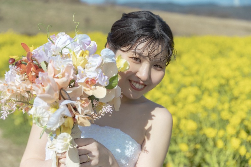 花さじき洋装ロケーション撮影
