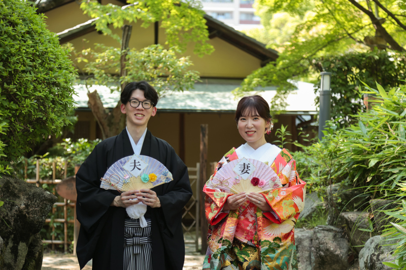 新緑の日本庭園