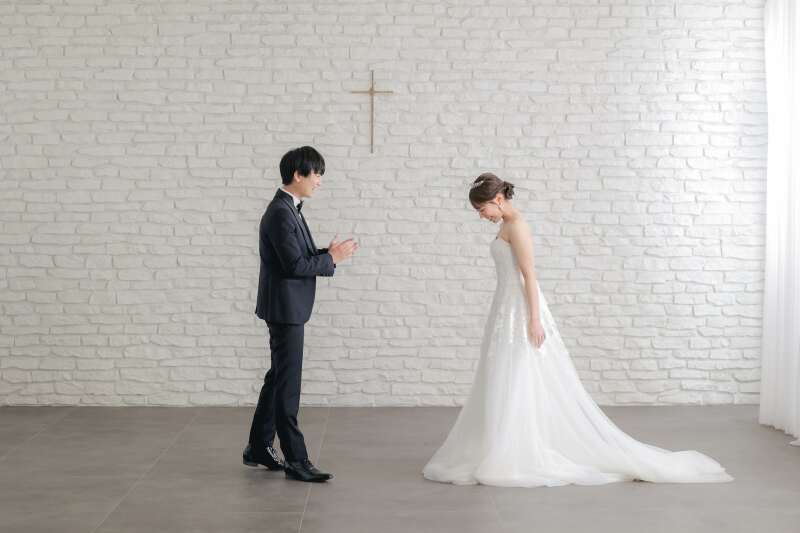 スタジオで2着撮影