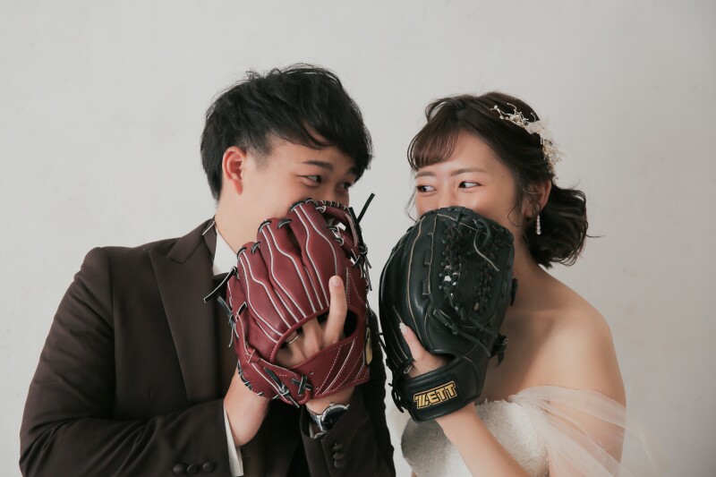 お二人らしさがあふれるスタジオ撮影