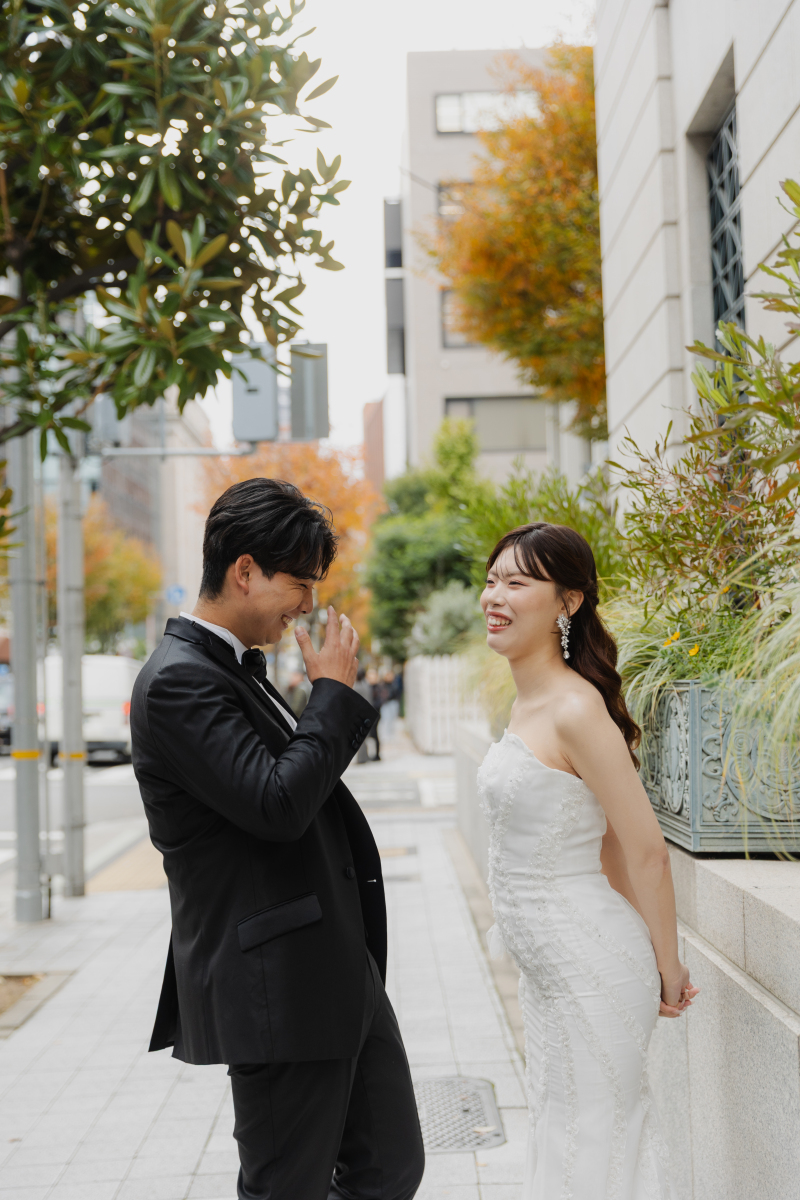 季節を感じる居留地撮影