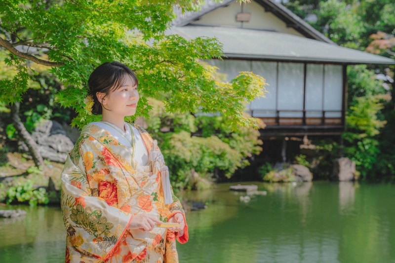 快晴の相楽園