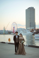 夕方のハーバーランドロケーション