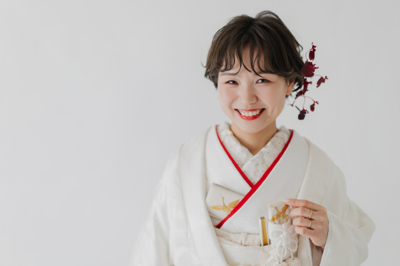 ショートヘアの新婦様