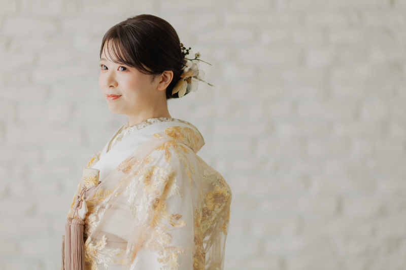 Hair makeと和装ブーケ