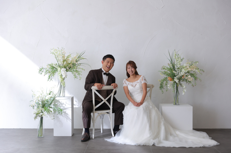 柔らかな光に包まれた、幸せいっぱいの前撮り撮影