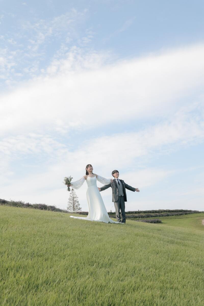 「淡路島花さじきでのロケーションフォト〜馬と花と青空に包まれて〜」