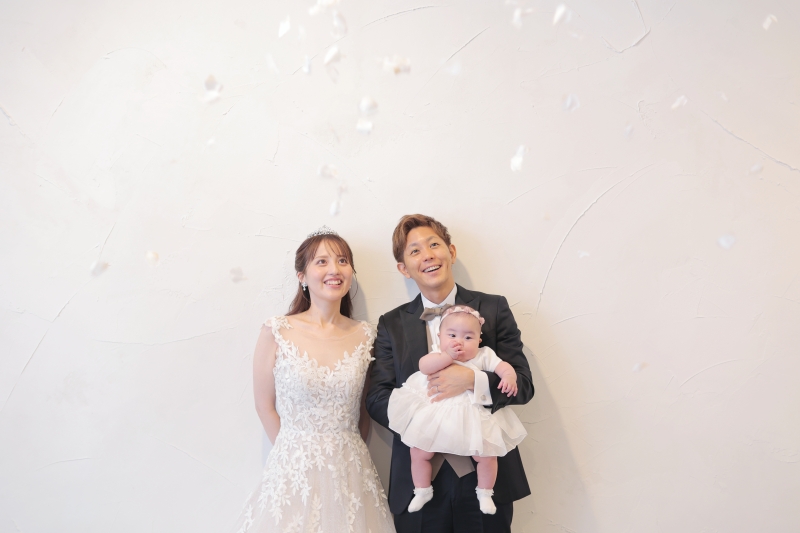 スタジオでお子様と一緒に