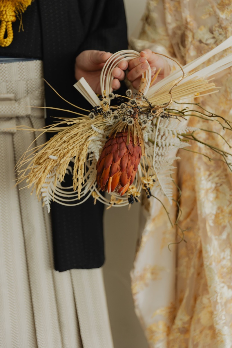 Hair makeと和装ブーケ