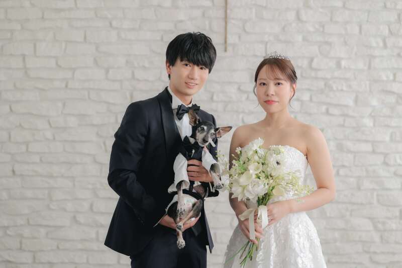 スタジオで2着撮影